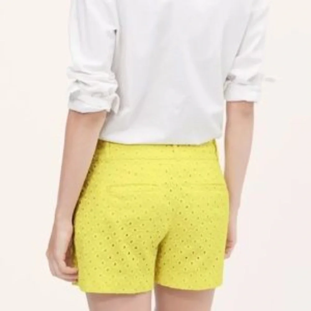 Loft The Riviera 4” Cotton Short Yellow Eyelet 12